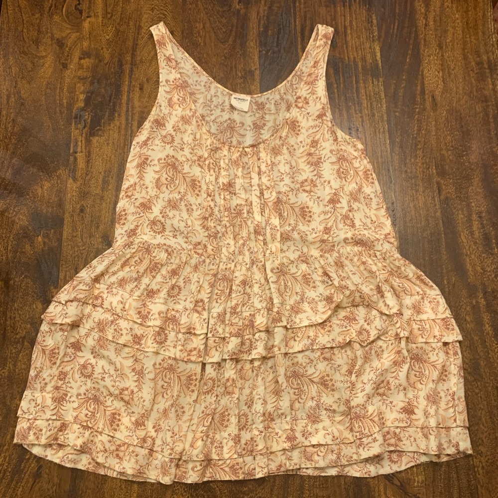 Free People - Ruffled, Flouncy Tunic Top - Size S